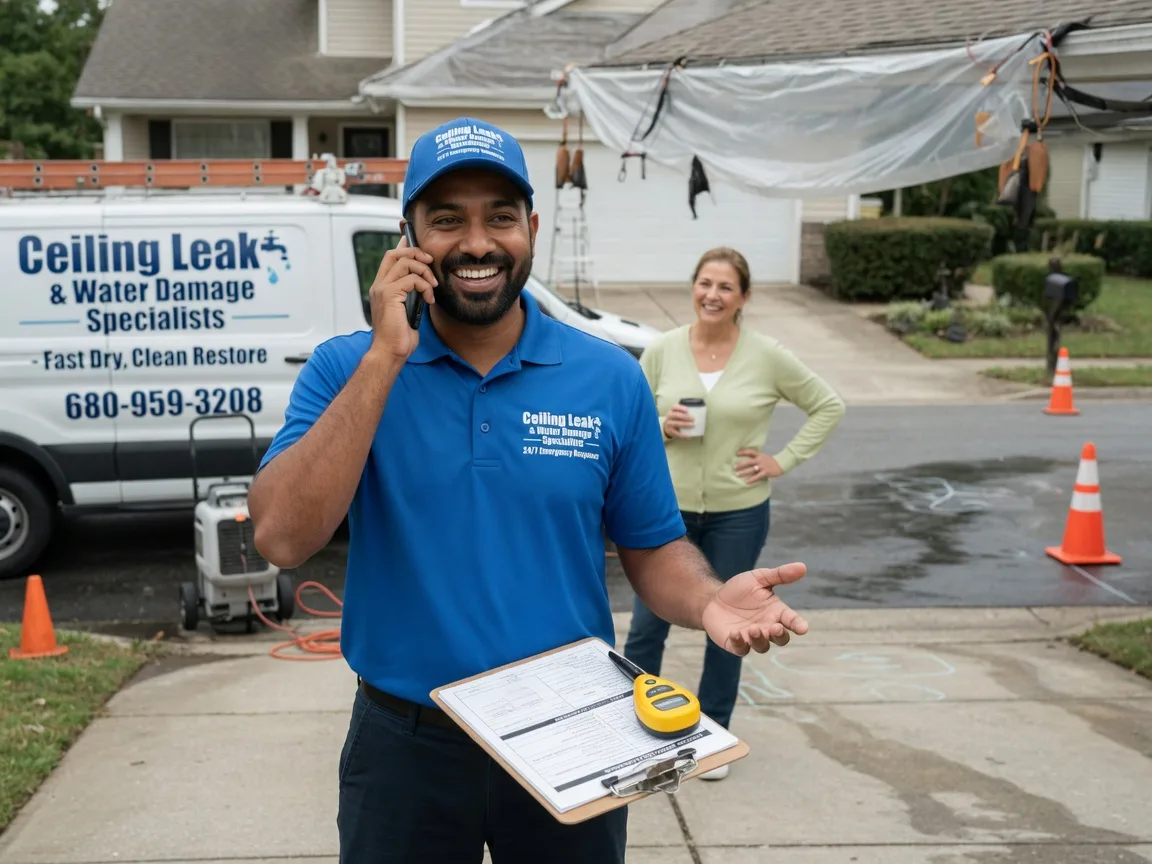 Ceiling Leak Cleanup Howe, TX FAQs